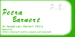petra barnert business card